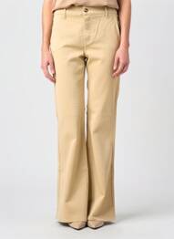 Pantalon evazat elasticitate mărime normală bej HAPPY femme