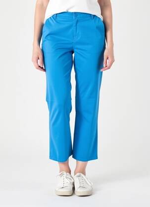 Pantalon 7/8 elasticitate mărime normală albastru HAPPY femeie