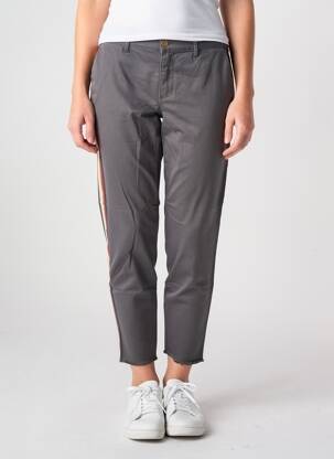 Pantalon 7/8 elasticitate mărime normală gri HAPPY femeie