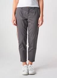Pantalon 7/8 elasticitate mărime normală gri HAPPY femme