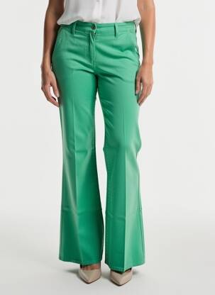 Pantalon evazat elasticitate mărime normală verde HAPPY femeie