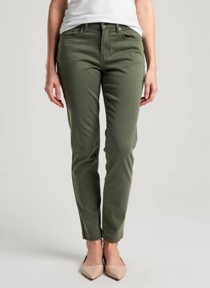 Pantalon slim elasticitate mărime normală verde DENIM STUDIO femeie