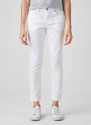 Pantalon slim elasticitate mărime normală alb DENIM STUDIO femeie