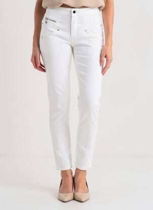 Pantalon slim elasticitate mărime normală alb FREEMAN T.PORTER femeie