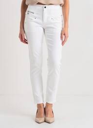 Pantalon slim elasticitate mărime normală alb FREEMAN T.PORTER femme
