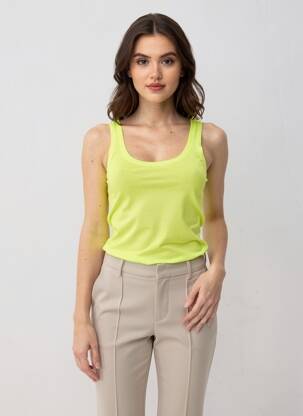 Maiou croială cambrată fără mâneci verde AMERICAN VINTAGE femeie