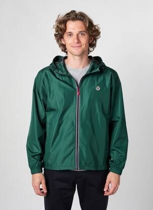 Jachetă vânt mâneci lungi cu glugă verde LEE COOPER bărbat