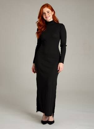 Rochie pulover elasticitate mâneci lungi negru NASTY GAL femeie