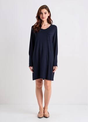 Rochie pulover elasticitate mâneci lungi albastru HARRIS WILSON femeie