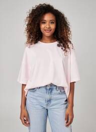 Tricou elasticitate mâneci scurte roz TANTÄ femme