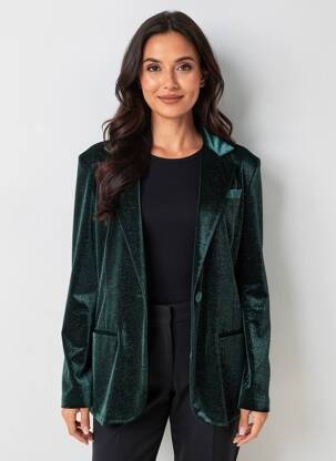 Sacou finisaj interior dublat verde CREAM femeie