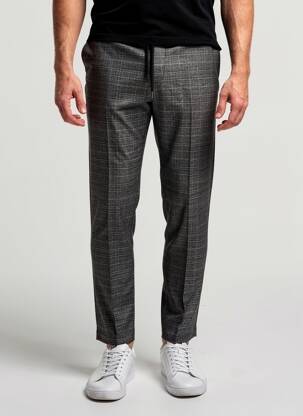 Pantalon slim elasticitate mărime normală negru BLOTTER ATELIER bărbat