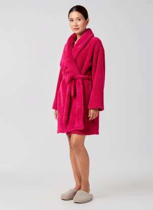 Halat de baie mâneci lungi roz ROSE POMME femeie