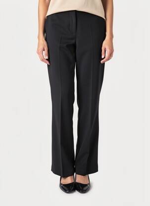 Pantalon drept țesătură crep mărime normală negru FIVE femeie