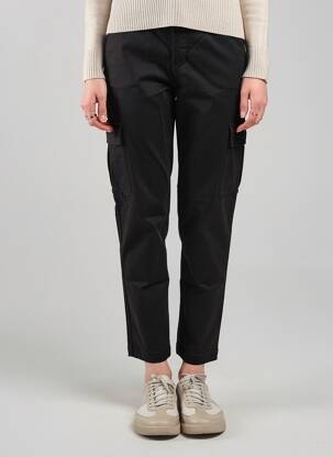 Pantalon 7/8 elasticitate mărime normală negru FIVE femeie
