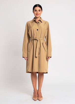 Rochie midi mâneci lungi mâneci lungi maro TANTÄ femeie