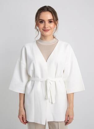 Jachete casual croială cambrată alb CATNOIR femeie