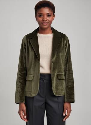 Sacou buzunare verde MAJESTIC FILATURES femeie