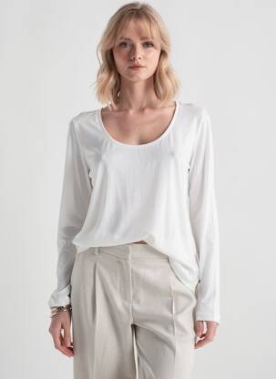 Tricou mâneci lungi mâneci lungi bej SCOTCH & SODA femeie