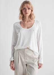 Tricou mâneci lungi mâneci lungi bej SCOTCH & SODA femme