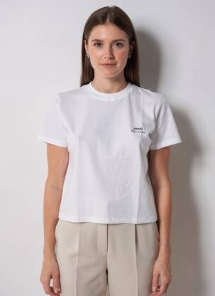 Tricou elasticitate mâneci scurte alb MADEMOISELLE FANI femme