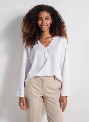 Tricou mâneci lungi mâneci lungi bej YERSE femeie