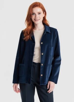 Jachete casual buzunare albastru HARTFORD femeie