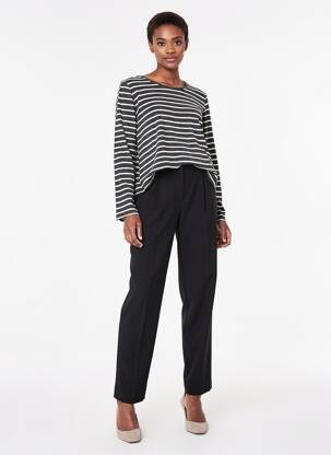 Tricou mâneci lungi mâneci lungi gri MAJESTIC FILATURES femeie