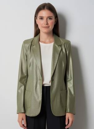 Sacou buzunare verde MAJESTIC FILATURES femeie