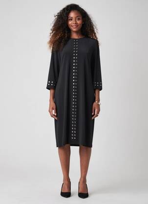 Rochie midi mâneci lungi mâneci lungi negru JOSEPH RIBKOFF femeie