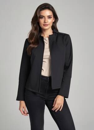 Jachete casual guler rotund negru CATNOIR femeie