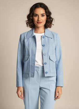 Jachete casual croială dreaptă albastru IN WEAR femeie
