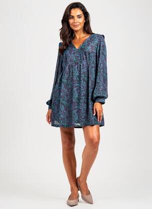 Rochie scurtă mâneci lungi mâneci lungi verde LOLA ESPELETA femeie