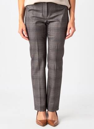 Pantalon slim talie elastică mărime normală gri STARK femeie