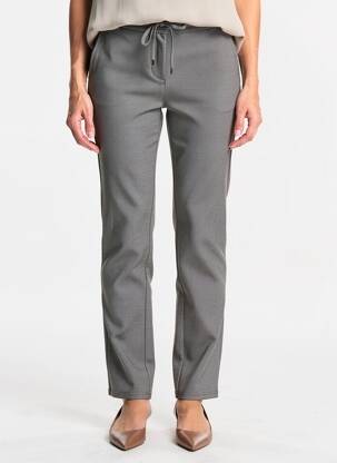 Pantalon slim talie elastică mărime normală gri FRANK WALDER femeie