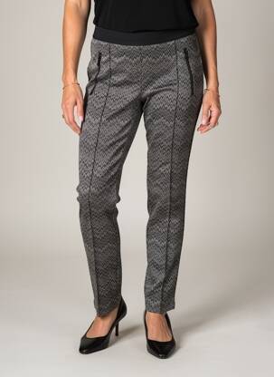 Pantalon slim talie elastică mărime normală gri RABE femeie