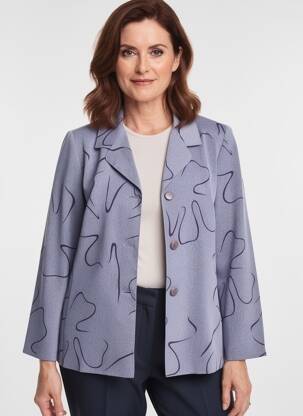 Sacou mâneci lungi violet LISA CHESNAY femeie