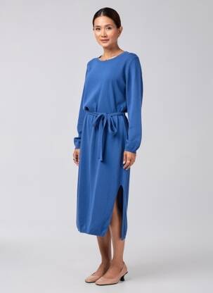 Rochie pulover elasticitate mâneci lungi albastru RIVER WOODS femeie