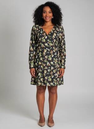 Rochie scurtă mâneci lungi mâneci lungi negru LIU JO femeie
