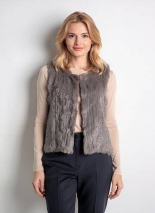 Vestă fără mâneci buzunare gri OAKWOOD femeie