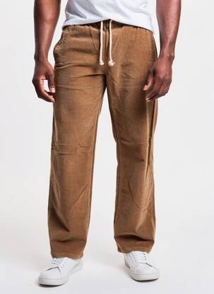 Pantalon drept elasticitate mărime normală maro IRON AND RESIN bărbat