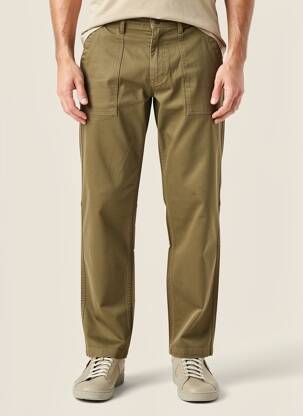 Pantalon drept croială dreaptă mărime normală verde IRON AND RESIN bărbat