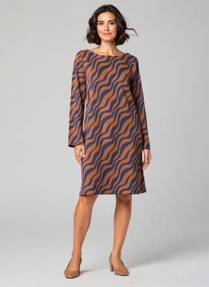 Rochie midi mâneci lungi mâneci lungi maro SURKANA femeie