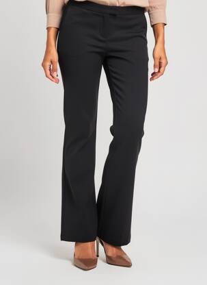 Pantalon evazat elasticitate mărime normală negru AGATHE & LOUISE femeie
