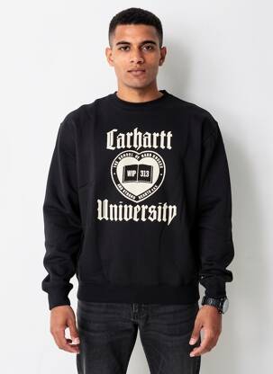 Hanorac plasă semi-opacă mâneci lungi negru CARHARTT bărbat