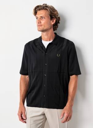 Vestă cu mâneci scurte elasticitate negru FRED PERRY bărbat