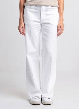 Pantalon drept elasticitate mărime normală alb KOCCA femeie