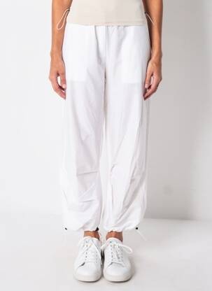 Pantalon drept țesătură poplin mărime normală alb URBAN BY ALEMBIKA femeie