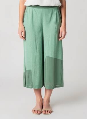 Pantalon 7/8 elasticitate mărime normală verde OZAI N KU femeie