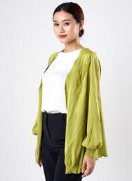 Vestă cu mâneci lungi elasticitate verde KUIT KUIT femme